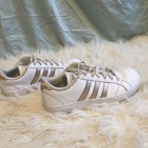Adidas Rose Gold Striped Shoes